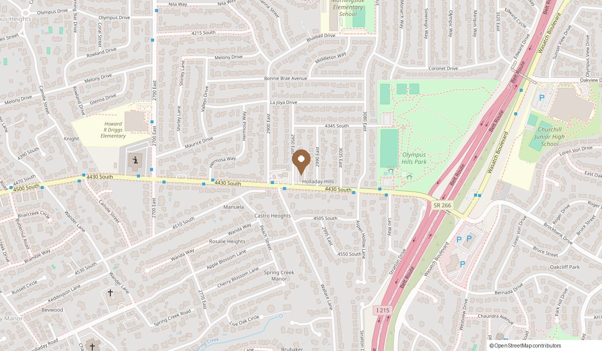 Map: 5D Salon 4427 S 2950 E, Salt Lake City, UT 84124